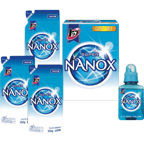 ライオン トップスーパーナノックスギフト LSN-20A【ギフト 贈り物 御歳暮 お歳暮 内祝い 御祝 御礼 お年賀 御年賀 詰め合わせ セット SUPER NANOX super nanox 洗濯 洗剤 本体 詰め替え用 LION Lion】